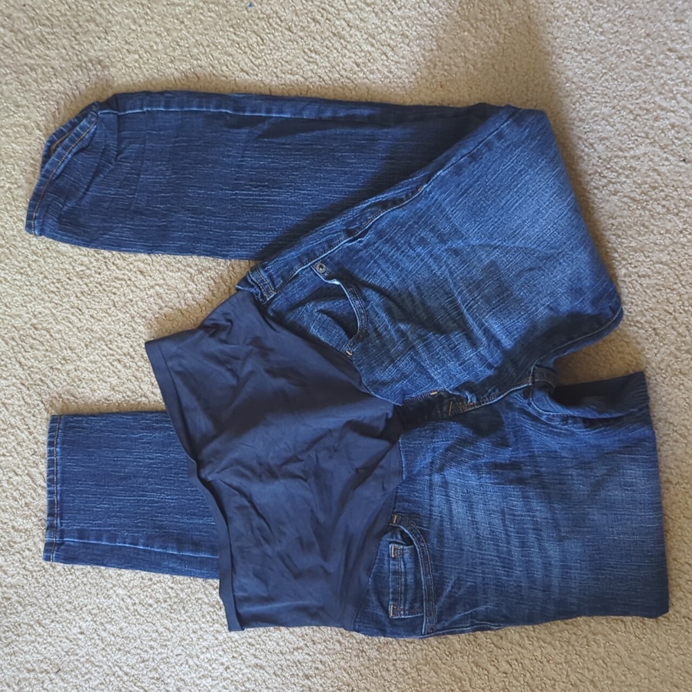 Old Navy Maternity Jeans Full Panel Medium Wash Denim Size 8 OFFERS WELCOME!